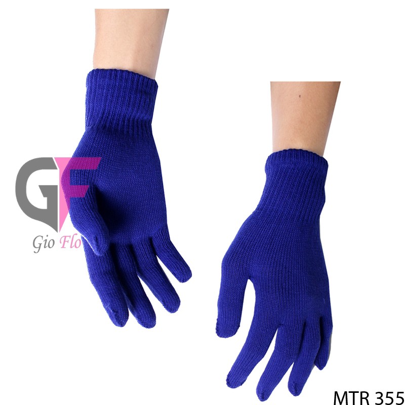 GIOFLO Sarung Tangan Rajut Untuk Motor Blue / MTR 355