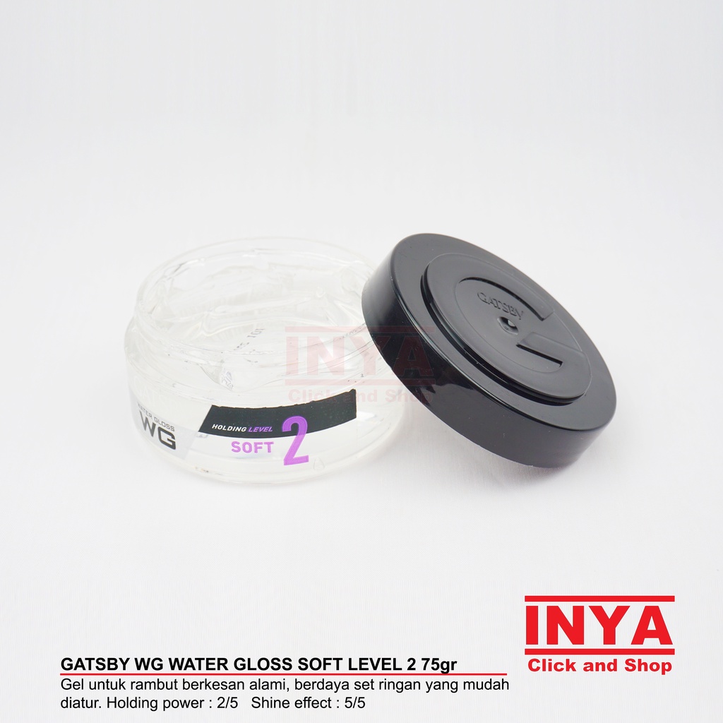 GATSBY WG WATER GLOSS SOFT LEVEL 2 HAIR GEL 75gr