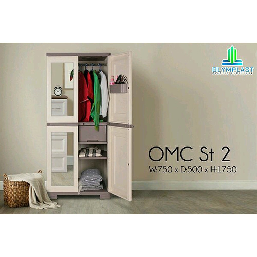 lemari plastik olymplast OMC ST2  Diskon