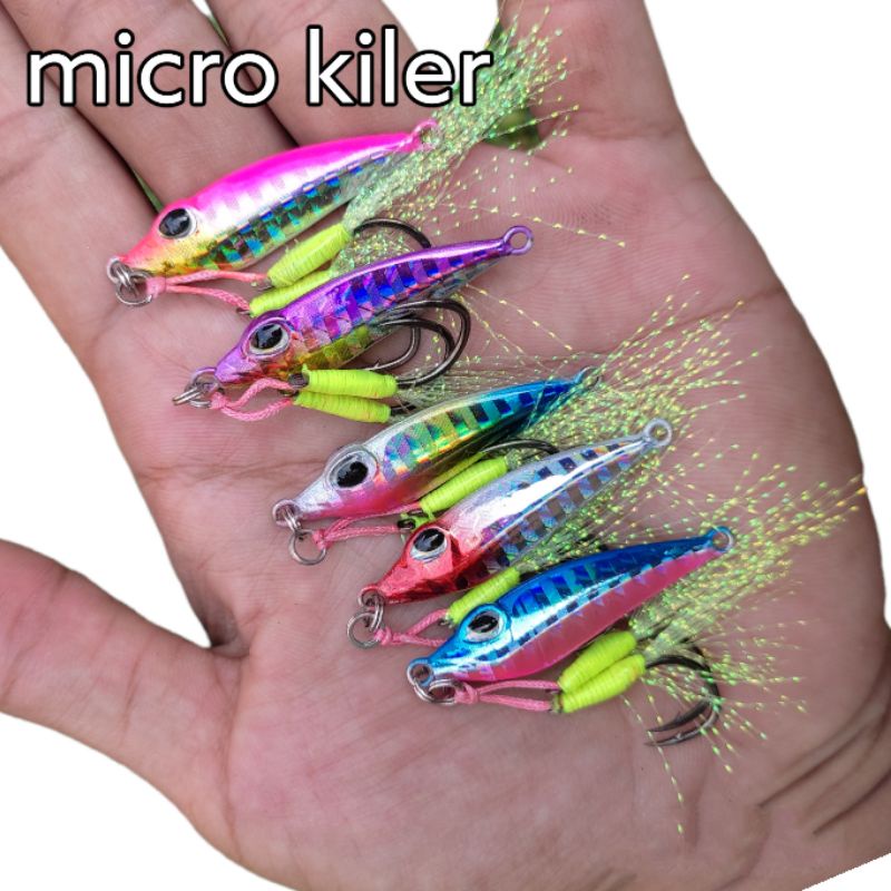 umpan micro jig 7g 10g 15g 20g penyu metal jig kiler umpna jig umpan casting umpan  microjig umpan j
