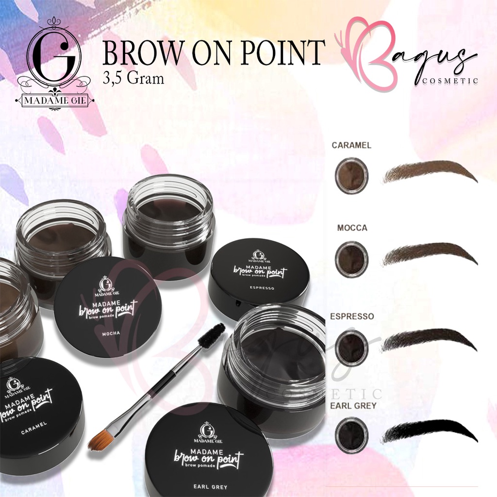 ⭐ BAGUS ⭐ MADAME GIE BROW ON POINT 3,5gr | Eyebrow Waterproof