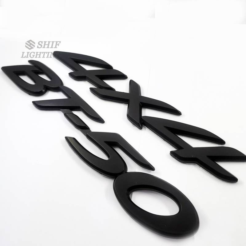 1 x Black ABS 4x4 BT-50 Letter Car Rear Trunk Decorative Emblem Badge Sticker Decal Replacement for MAZDA BT50 4X4