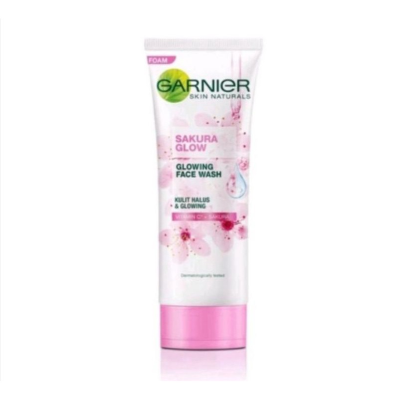 garnier sakura glowing face wash 100ml