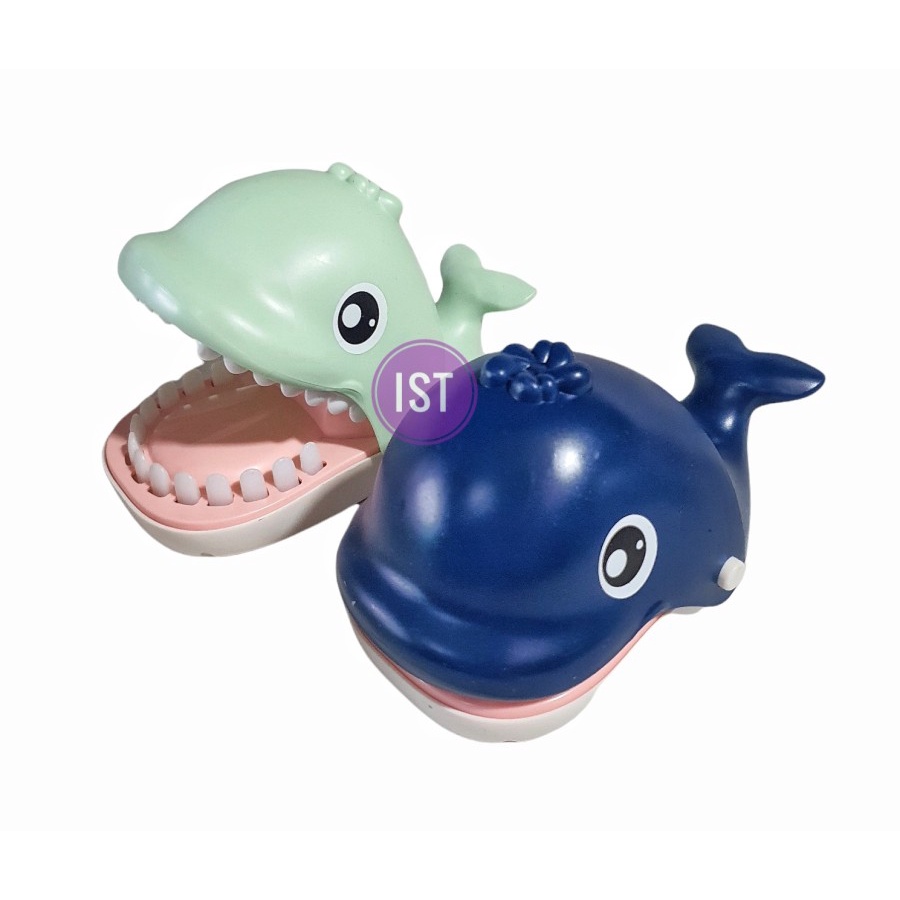 Mainan Anak Gigi Whale Cartoon Mainan Gigitan Ikan Paus Prank Gigit 167