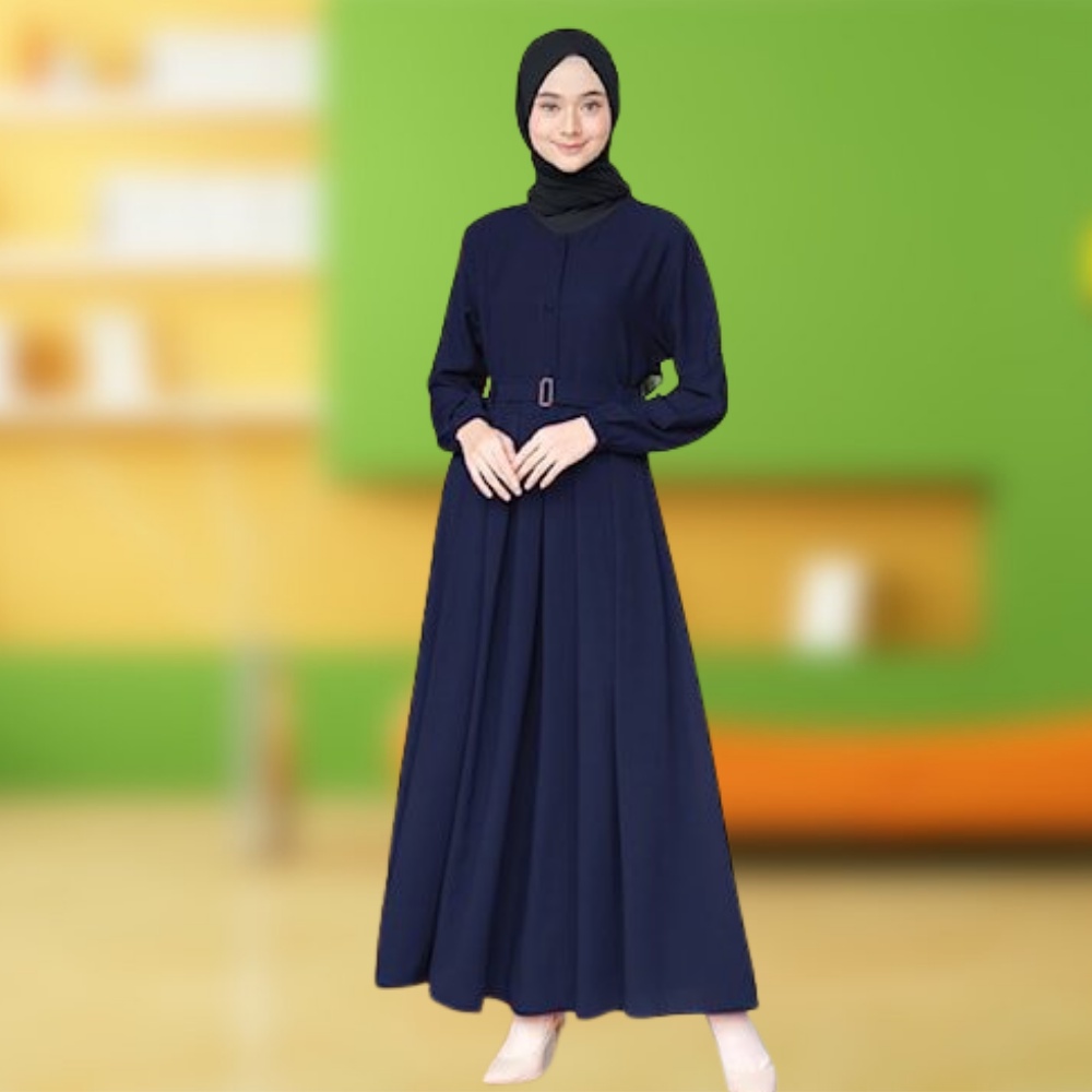Dress Muslimah Gamis Rok Panjang Ibu Menyusui Baju Muslim Hijab Gamis Wanita Cewek Cewe Remaja Dewas