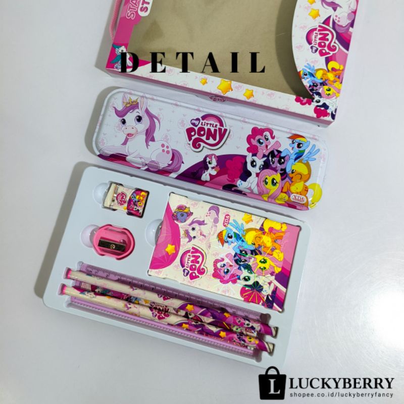 

Ay00! Stationary set/ Peralatan Tulis Anak 7in1 Karakter Hello Kitty,Cars, Tsum Tsum, Little Pony