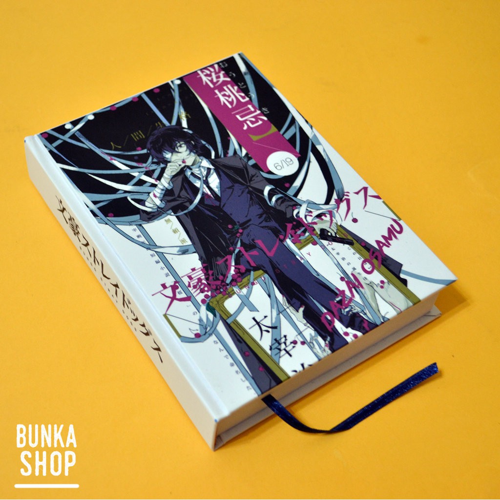 

Pocket Book Hardcover Anime Bungou Stray Dogs Dazai Osamu Ukuran A6 Jurnal Agenda Planner Gift Couple