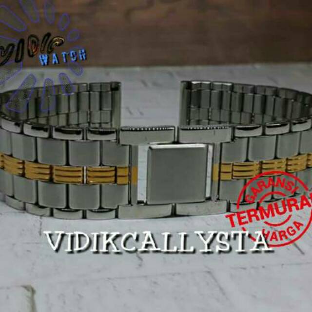 TALI JAM TANGAN RANTAI KOMBINASI 18 MM STAINLESS STELL