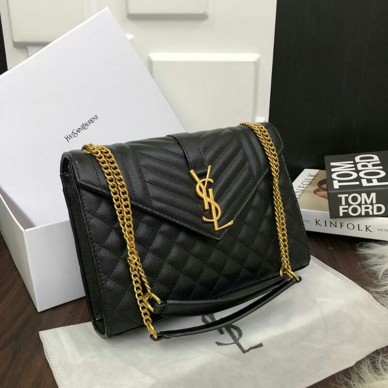 TAS SELEMPANG YSL ENVEL0PE CAVIAR NEW FRE BOX
