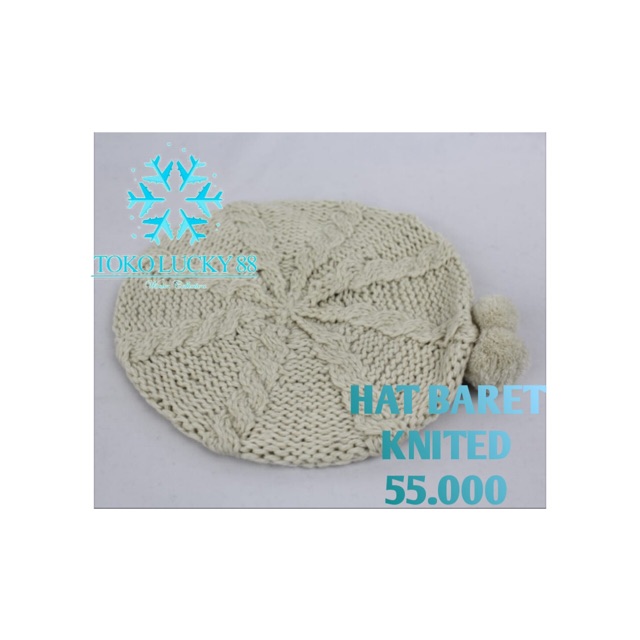 IMPORT Topi Baret Rajut Wool Hat Beret Knitted