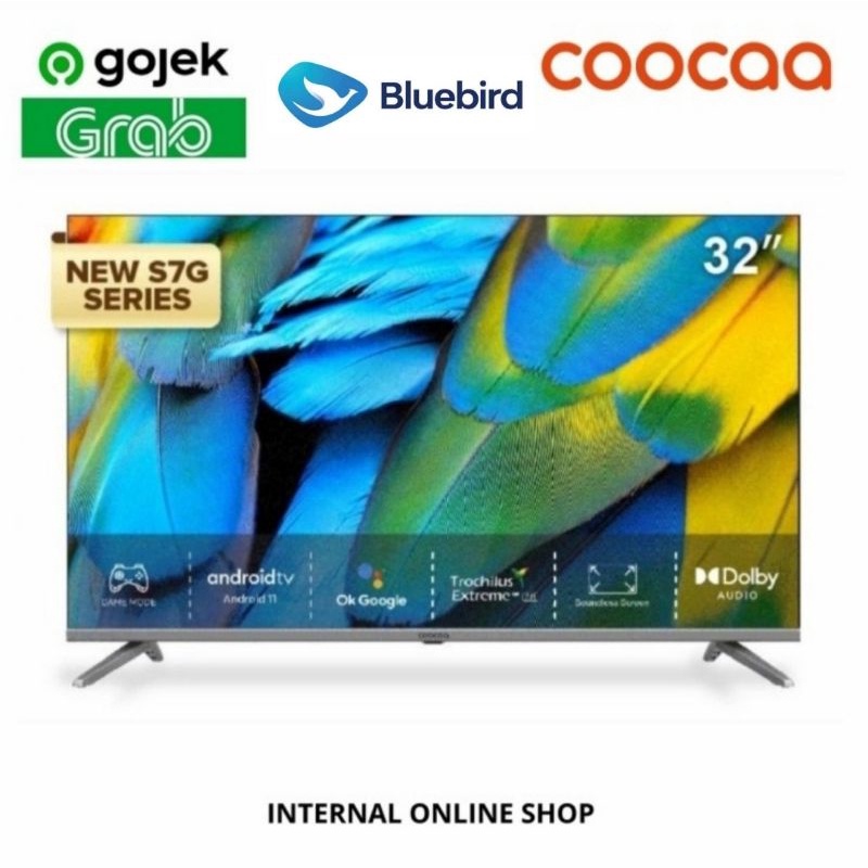 COOCAA 32S7G Smart TV 32 Inch Android 11 Digital TV Garansi Resmi