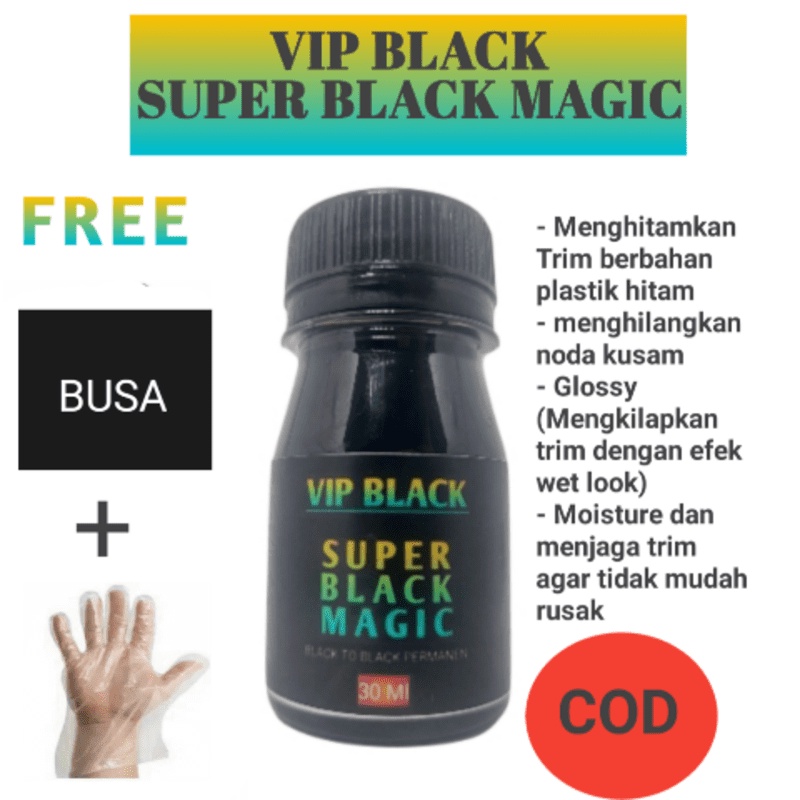 Penghitam body motor permanen VIP BLACK