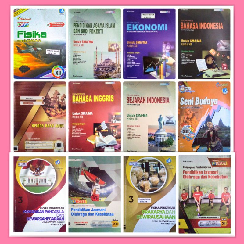 Preloved LKS kelas XII 12 SMA/MA semester 1 dan 2