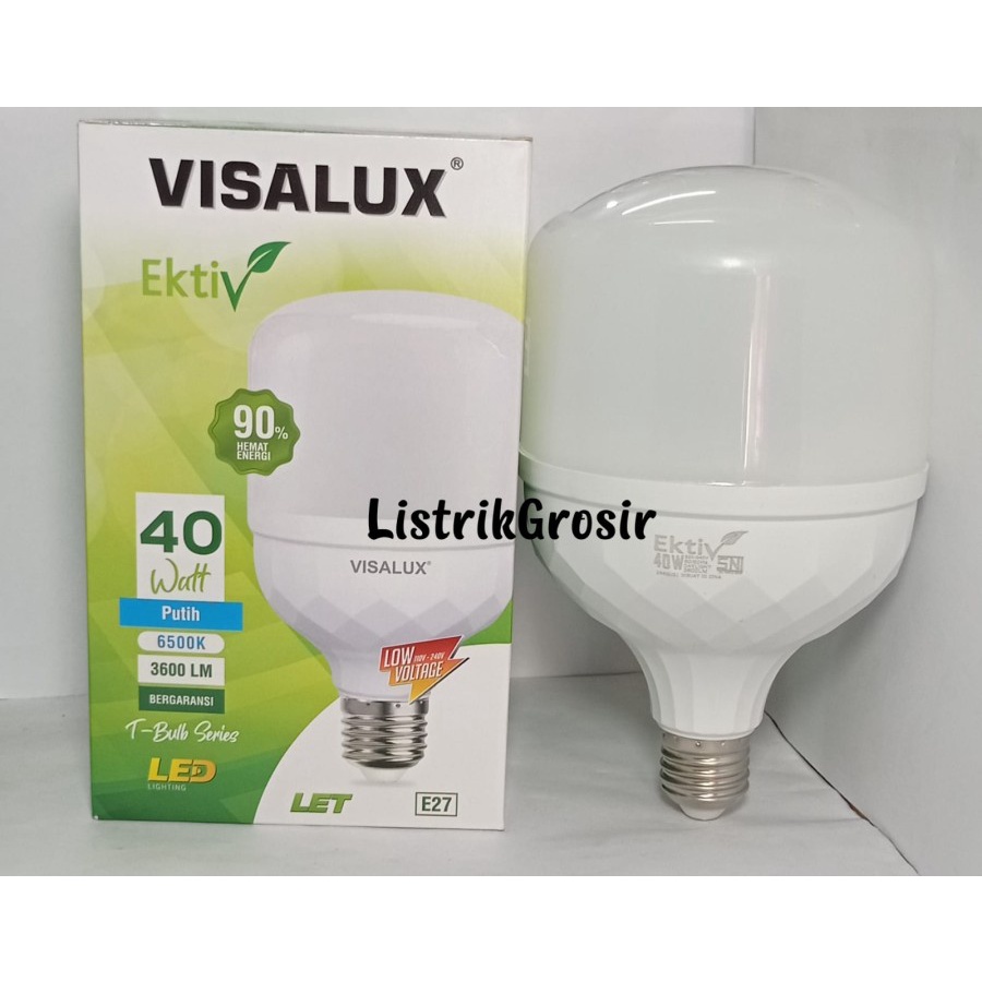 Lampu LED T Bulb VISALUX KAPSUL 5w 10w 15w 20w 30w 40Watt 50 60W Watt Putih