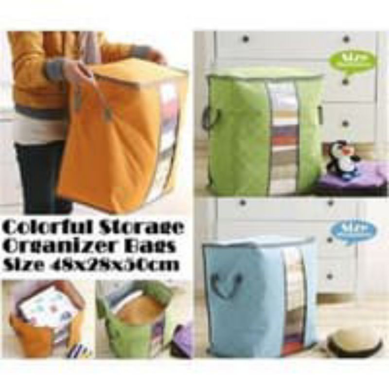 Storage Box Organizer Tas Box  Tempat penyimpanan Selimut bed cover - storage organizer Bag