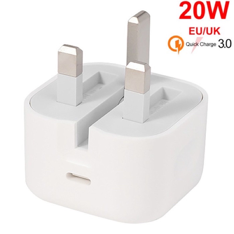 ADAPTOR KEPALA CHARGER TYPE C UTK IPHONE KAKI 3