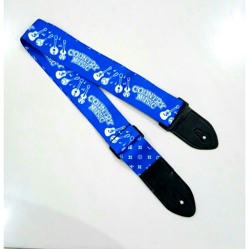 Strap gitar motif sabuk gitar strap bass motif warna warni GS06