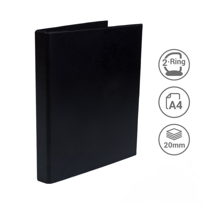 

READY Bantex Ring Binder 2 Ring O A4 - Ketebalan 20mm, Black TERBARU