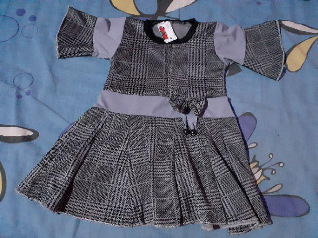 Baju Aurell Uk Bayi - 6 Tahun / Dress Anak Lengan Atasan Perempuan Dres Bunga Cutbray Blouse Batik