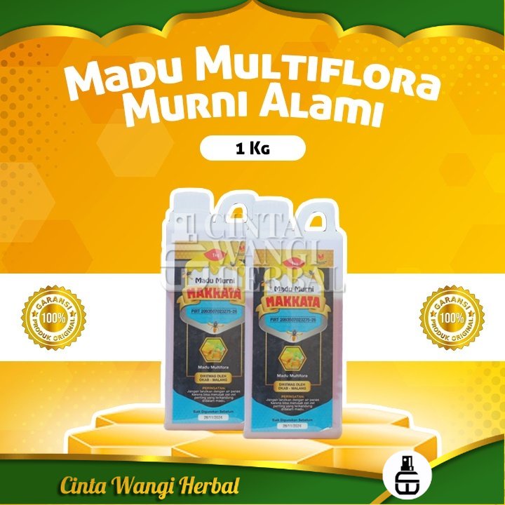 

MADU MULTIFLORA MAKKATA MURNI ALAMI Original Membantu Penyembuhan Penyakit Dan Meningkatkan Imun 1 kg Cinta wangi herbal