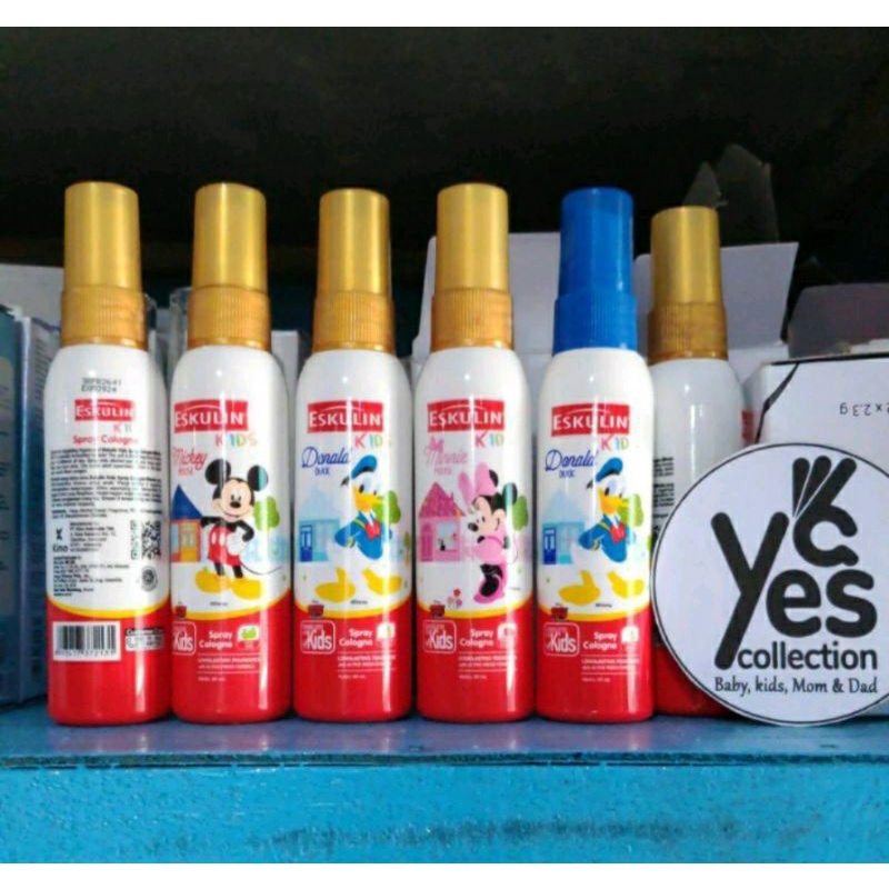 Eskulin Kids Cologne 100ml Anak spray Parfum parfumed disney Minnie Mickey Donald anak minyak wangi