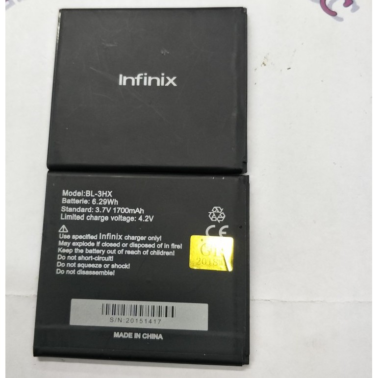 Battery Batre Baterai Infinix BL-3HX BL3HX BL 3HX