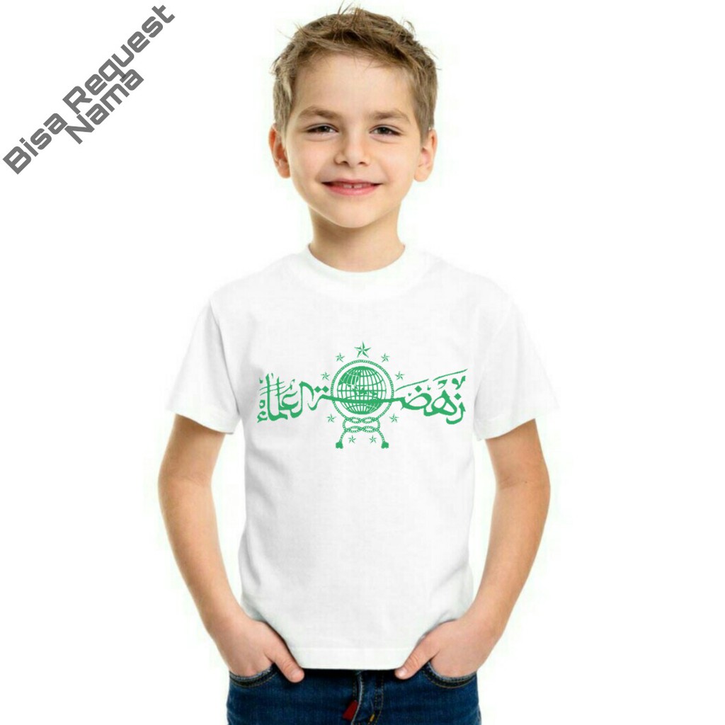 kaos anak motif logo NU bahan premium