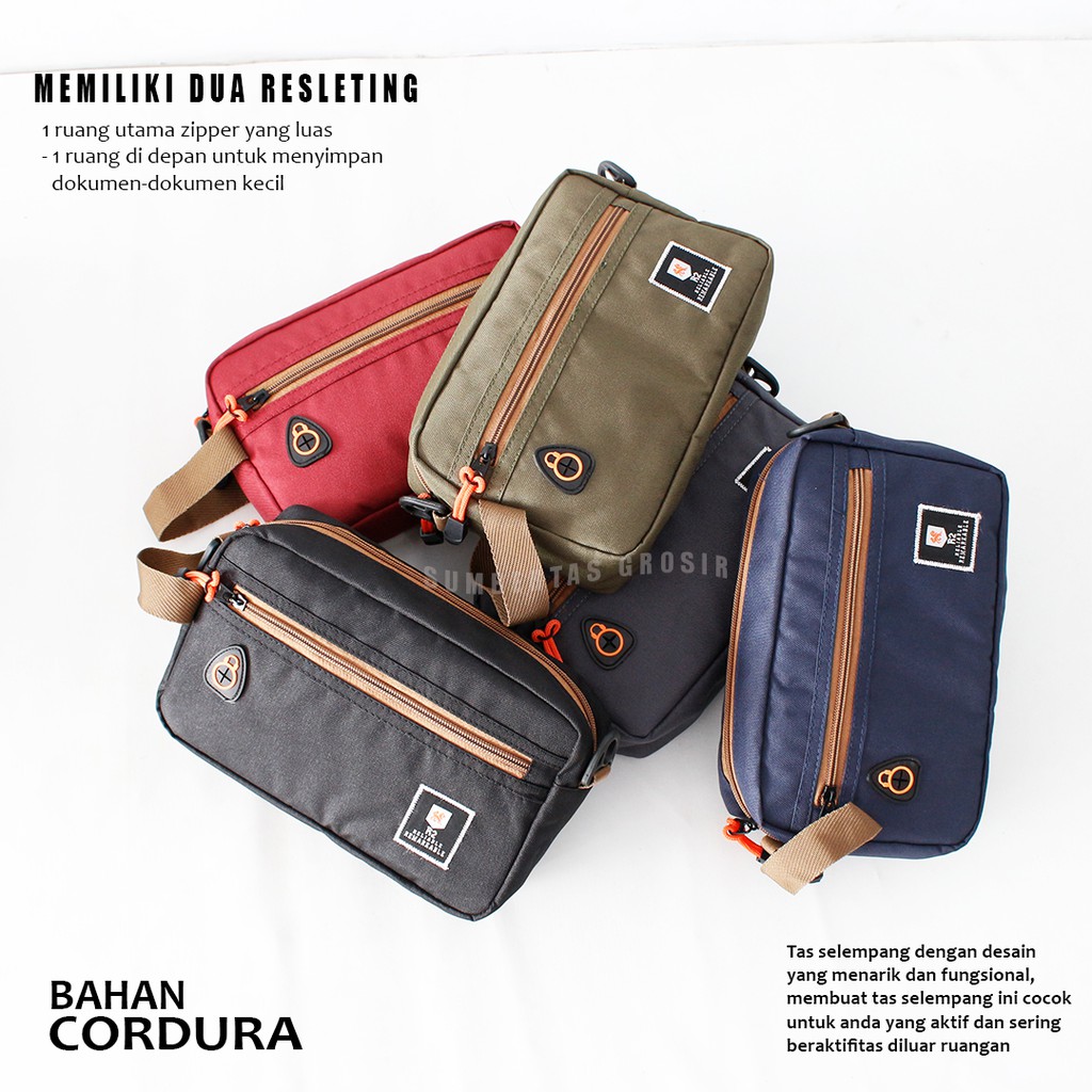 Handbag Selempang Pouchbag Casual R2 elbrus / Tas Selempang Pria dan Wanita / Slingbag Casual