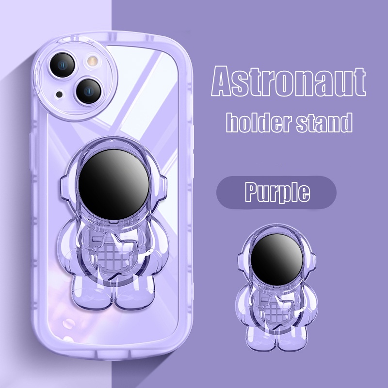 Soft Case Pelindung Lensa Desain Astronot 3D Warna Permen Untuk Iphone 6 6s Plus 7 8 Plus X XS MAX XR 11 Pro