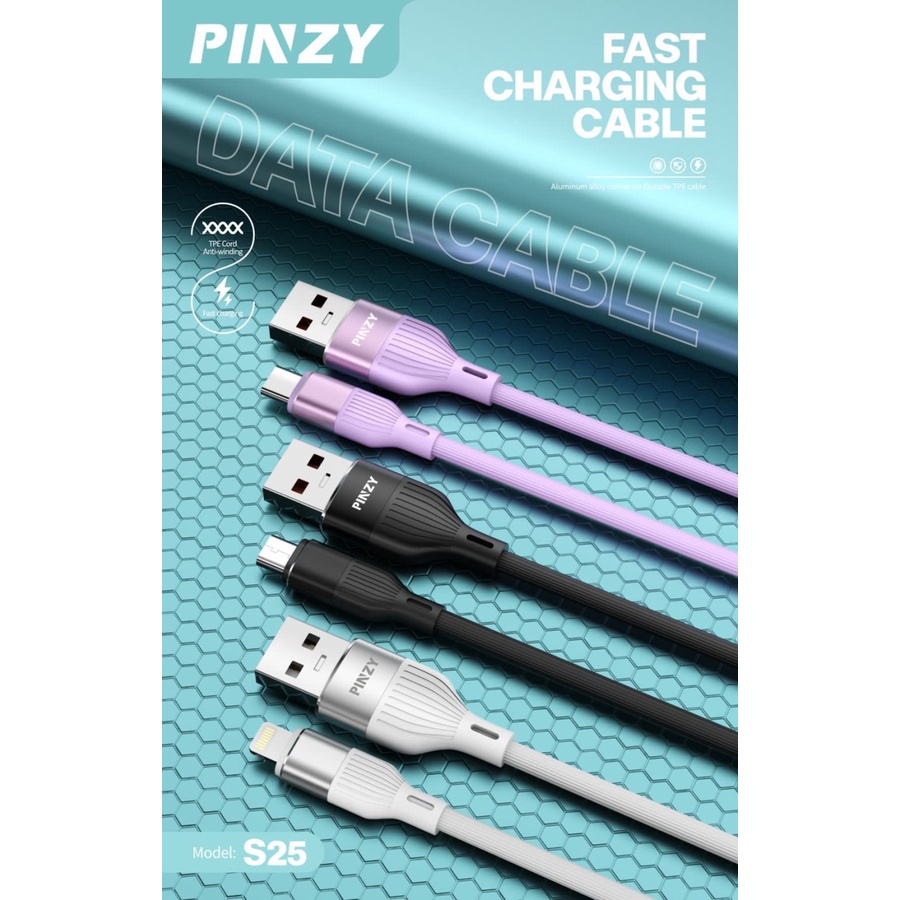 Kabel Data Charger L25 Type Lightning Support Fast Charging