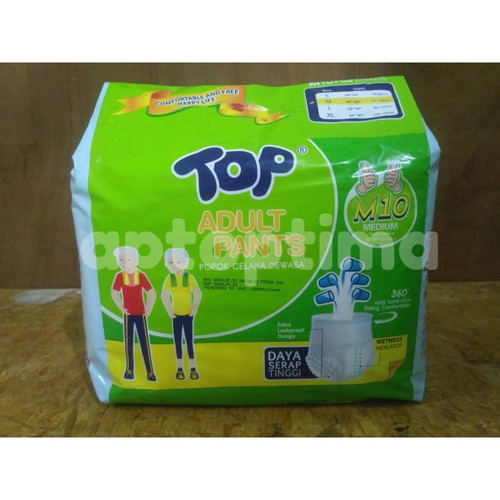 Pampers Celana Dewasa TOP size M isi 10 pcs