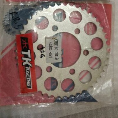 GEAR GIR BELAKANG CBR150R NEW , CBR 150 R NEW 2019 TK RACING 428*45 LUBANG 6