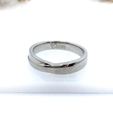 Cincin Kawin Subulussalam Platinum Kadar 5% - Bebas Request Model Cincin Custom By Mataram Jewellery