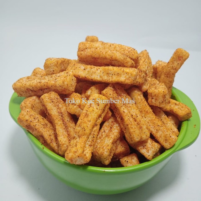 

KERUPUK/KRUPUK EBI PEDAS/STIK EBI PEDAS/BALADO TERLARIS 150 GRAM NETT