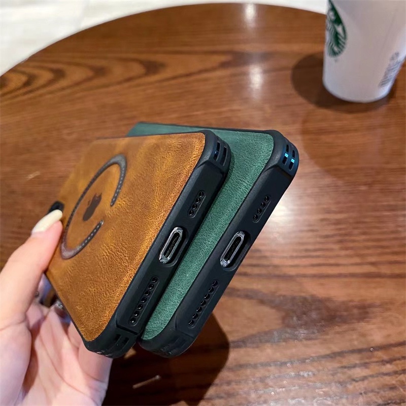 Case Magnetik Bahan Kulit Premium Untuk iphone 11 pro max 12 13 pro max X / Xs max XR 7plus / 8plus