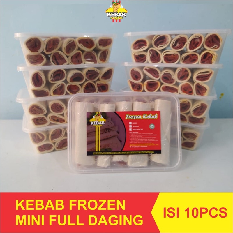 

Kebab Frozen Mini Full Daging Isi 10