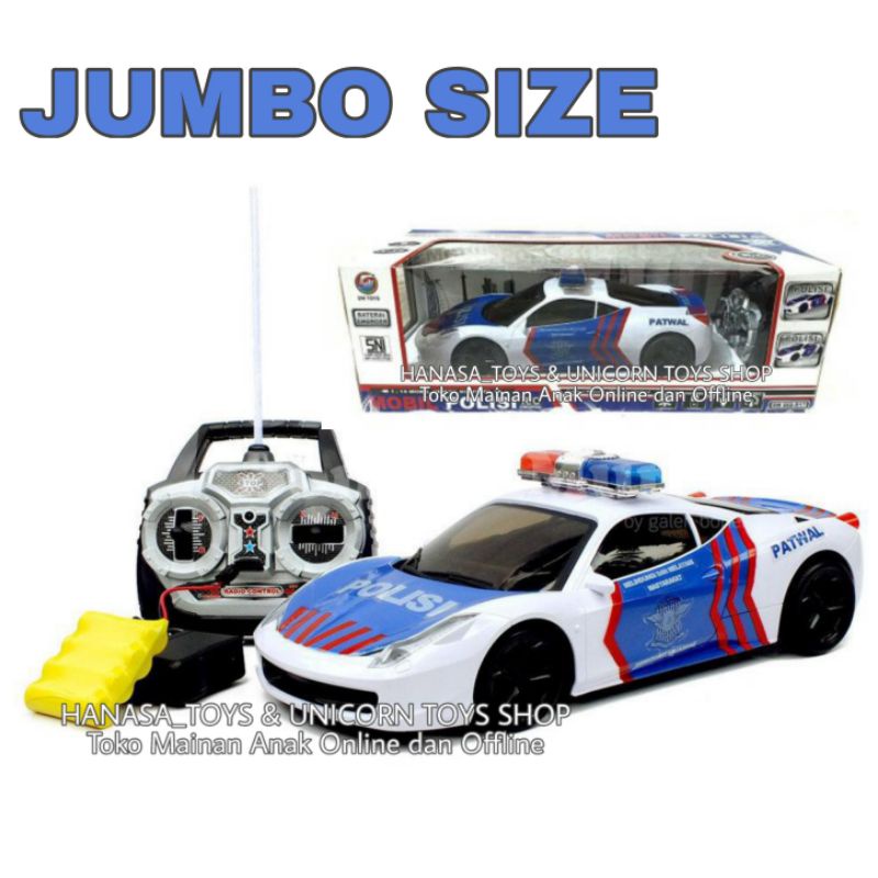 Remote control mobil polisi besar - remote control mobil balap