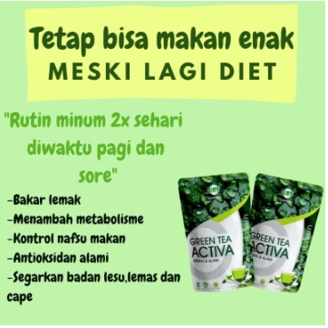 

⭐Ideal⛄ Teh Pelangsing Penurun Berat Badan Cepat Dan Ampuh Green Tea Activa Urai | Green Tea Activa/Teh pelangsing/GTA kemasan urai