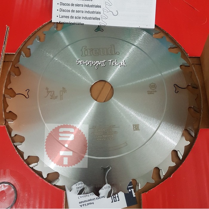PISAU GERGAJI CIRCULAR SAW BLADE 10" Inch X 24 T GIGI FREUD ITALY