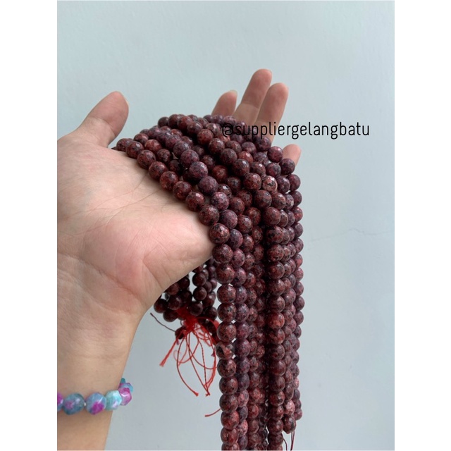 batu alam KAPUR MERAH RARE FACETED 10mm RED CUTTING aksesoris craft bahan kalung gelang anting strap mask kerajinan tangan craft citayam fashion week etink vintage elegan bali manik crystal perhiasan