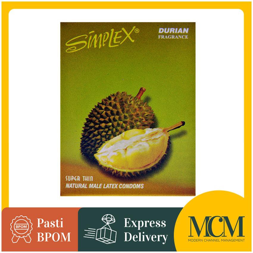 Kondom Simplex Fragrance Durian isi 3 Pcs - Kondom Rasa Durian