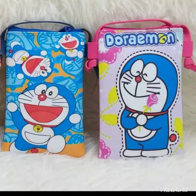 VERSI DORAEMON DIGITAL PRINTING TAS SELEMPANG SLING PHONE