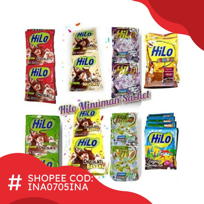 Susu Hilo Peninggi Badan / Susu Hilo Anak / Susu Hilo Sachet 1 Renteng isi 10 Sachet