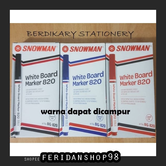 

FS327 SPIDOL PAPAN TULIS SPIDOL WHITE BOARD ATK SNOWMAN BG-820 BISA DICAMPUR BY FERIDANSHOP98