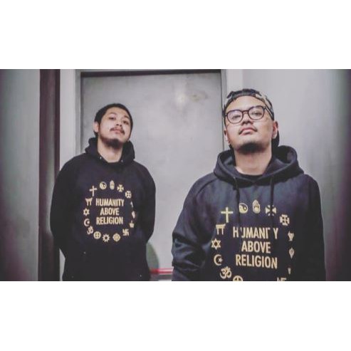 HOODIE HUMANITY ABOVE RELIGION JAKET SWEATER CHOKY MUSLIM
