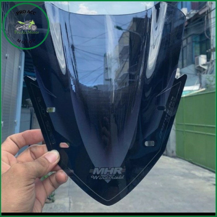 Visor New Aerox 2021 carbon MHR dan Visor Aerox Lama - Smoke Rayben