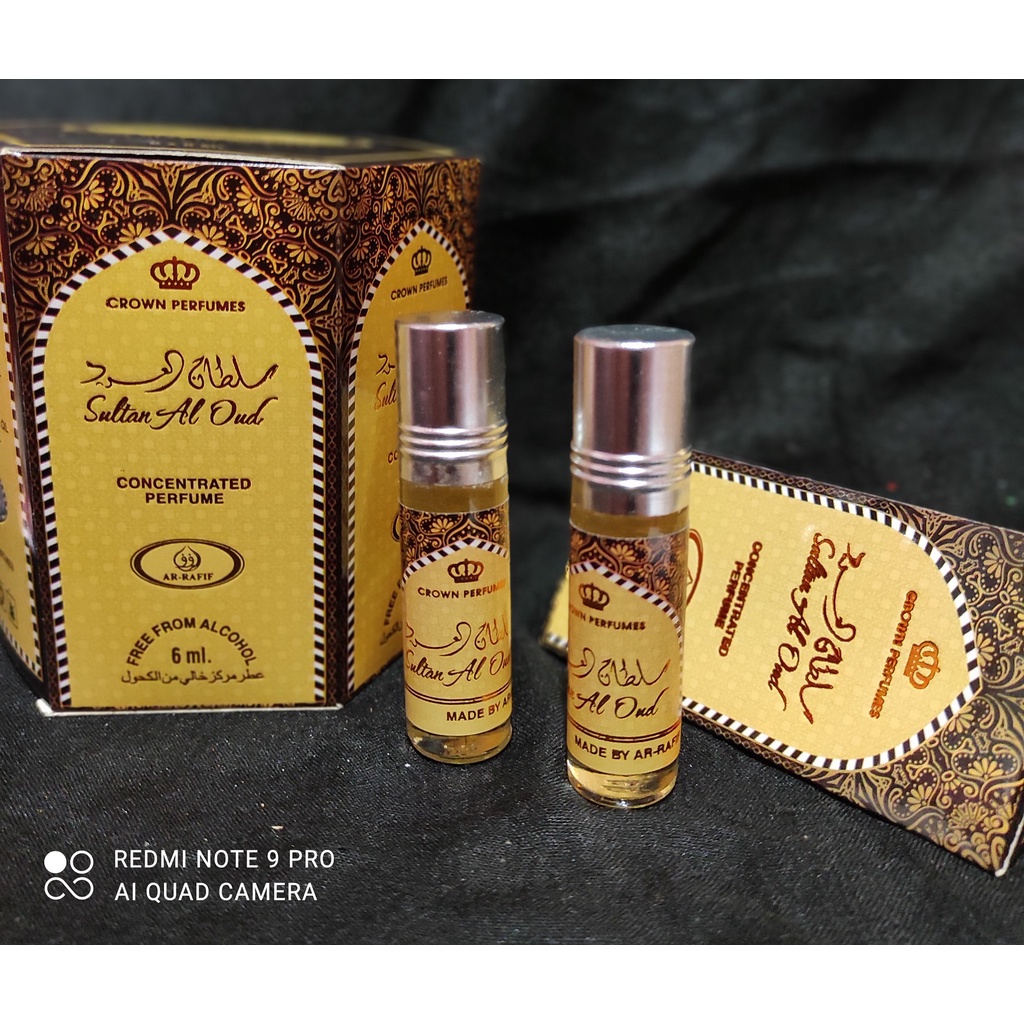 parfum arrafif roll on 6ml SULTAN AL OUD parfum oles badan pria wanita