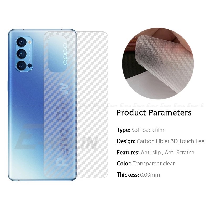 GARSKIN CARBON OPPO RENO 8 8Z 7 7Z 6 5 5F 4 4F 4PRO 3 3PRO PRO 2F 2Z 4G 5G  STIKER BACK SKIN ANTI JAMUR