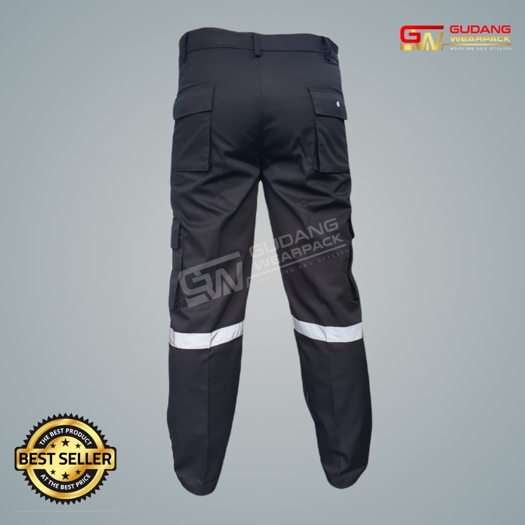 CELANA KERJA Gudang Wearpack - Celana Kerja Seragam Proyek Warna Hitam