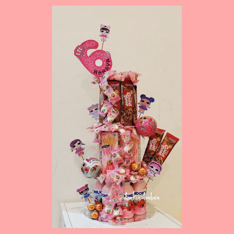 

Snack Tower (Snack Bouquet) Sesuai budget. TOLONG CHAT DULU SEBELUM MEMBELI